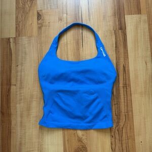 Dfyne Electric Blue Impact Halter Top Size Small